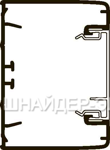 Короб 75х55мм с крышкой ol45 пвх ral9003